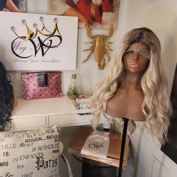 22" loose wave human blend lacefront - Picture 2 of 6